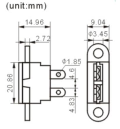 Plug-in Car Fuse Holder Medium Plug in Fuse Holder PCB Mount Type Blade Fuse Holder