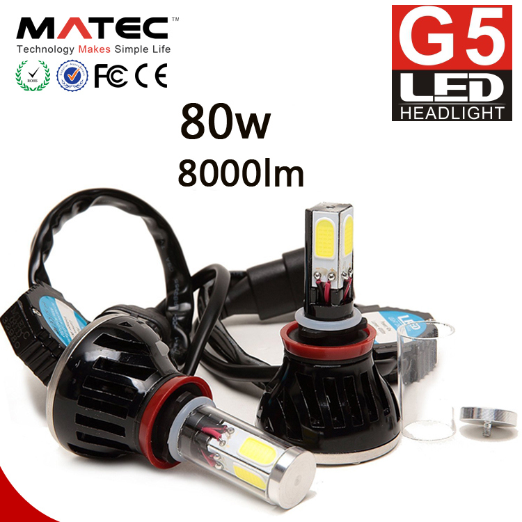Factory 80W Headlight Bulbs Lights Car LED H4 12V/24V