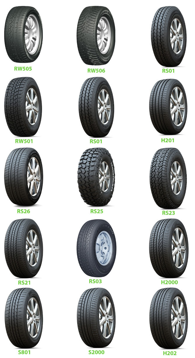 Thailand Made SUV UHP AT/MT Radial Passenger Car Tires/PCR Tyres (195/65R15 205/55R16 285/65R18 245/30R20)