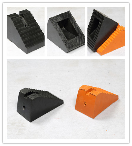 Black Rubber Wedge, Car Rubber Wedge, Rubber Block, Rubber Stopper, Wheel Chock Rubber Stopper