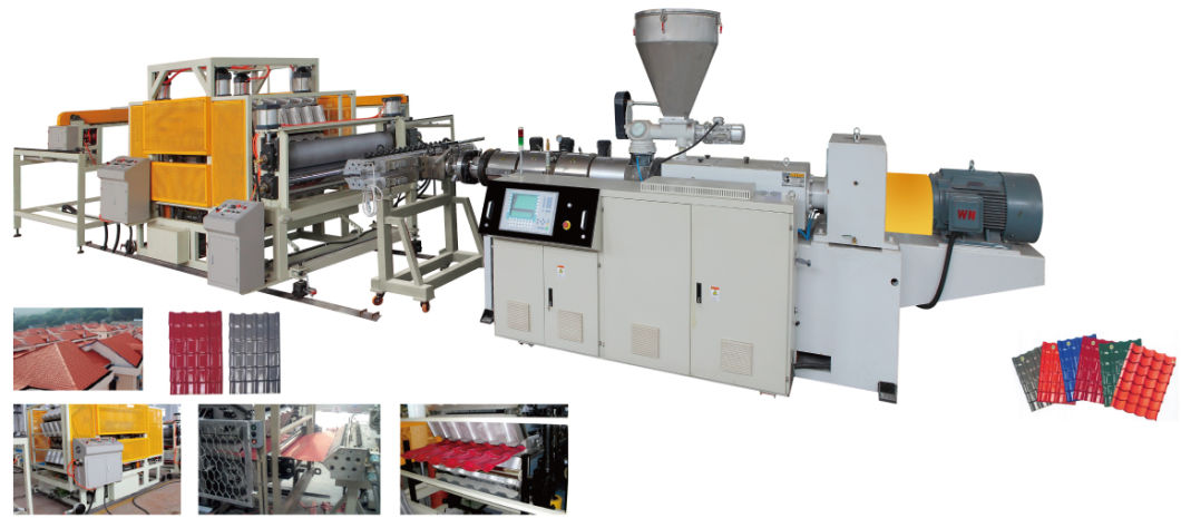 High Performance Corrugated Anti-Aging PVC Plastic Glazed Color Roof Tile Forming Machine