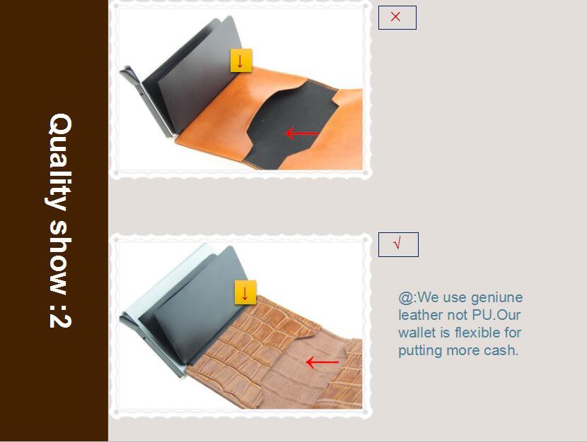 RFID Gift Card Holder Protector Leather Card Smart Wallet