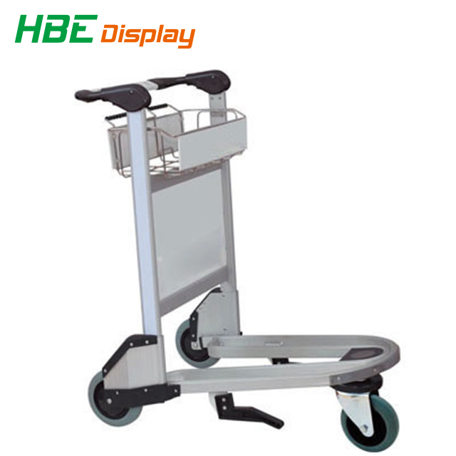 4 Wheel Hand Brake Airport Luggage Trolley Carts