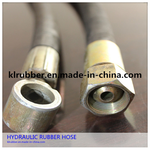 SAE100 R1at Steel Wire Braided Flexible Pressure Rubber Hydraulic Hose