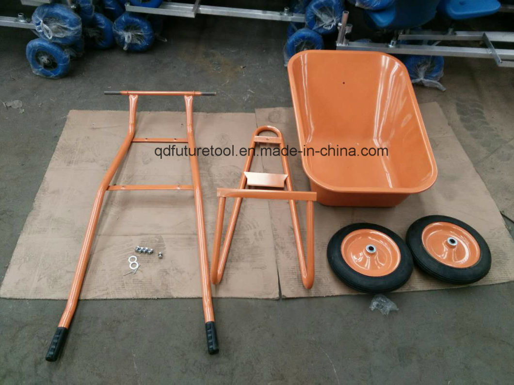 Wb5009s Double Wheel Russia Market Wheelbarrow