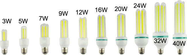 5~40W 2u 3u 4u COB LED Energy Saving Lamp