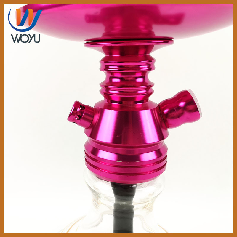 2018 New Design Aluminum Mini Glass Shisha Hookah