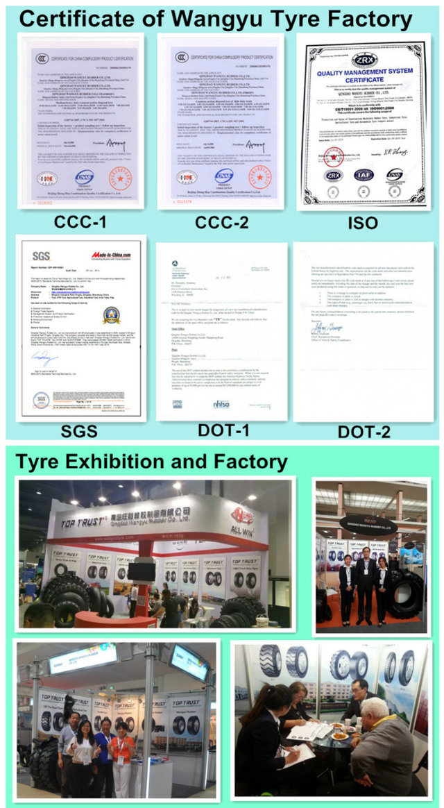 DOT, ISO Certified Inflated/Pneumatic Industrial Forklift Tyre