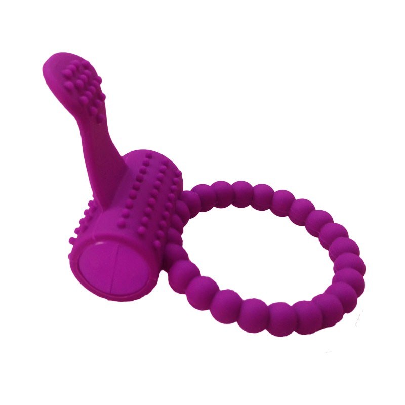 Soft Silicone Super Vibrating Cock Ring Sex Toy for Man