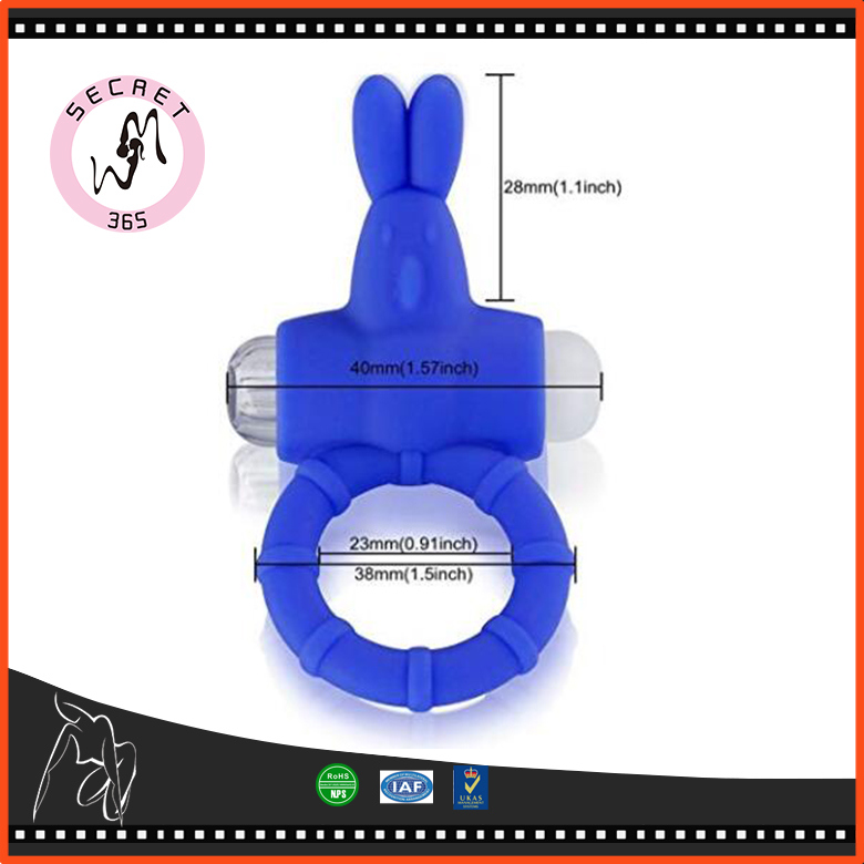 Mini Penis Rings Silicone Rabbit Vibrator Cock Ring Sex Toys for Men/Women