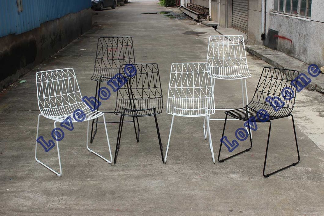 Modern Replica Classic Metal Dining Side Wire Black Bar Chairs