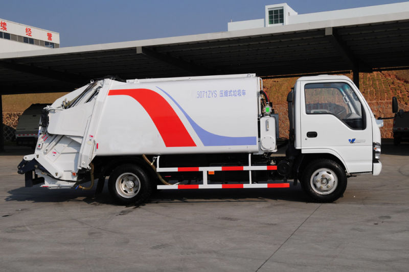 Environment Machinery Sanitation Garbage Compactor Truck with 6.5 Cbm Capacity