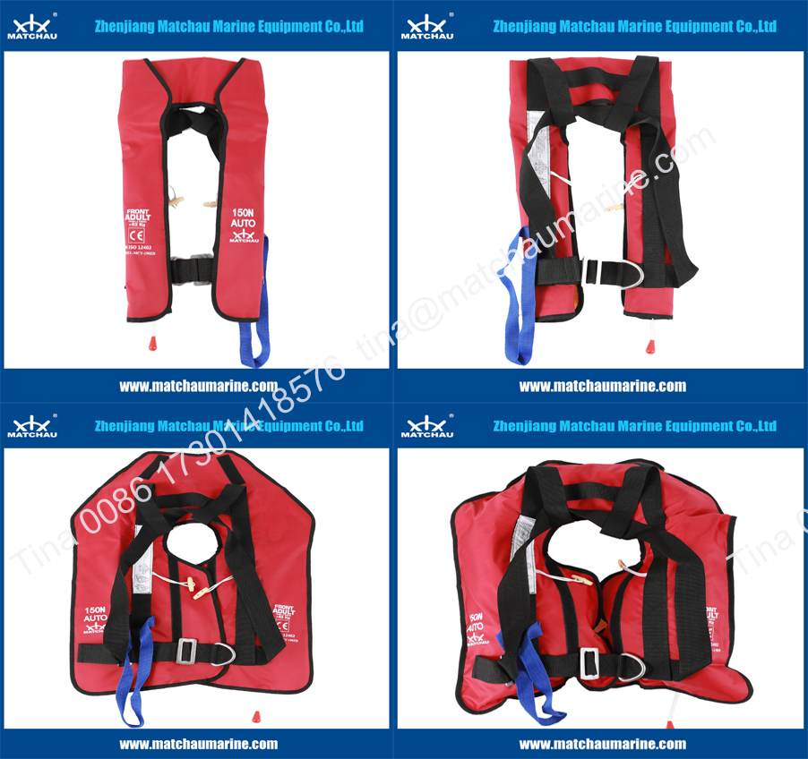 Ce Approval Marine 150n Pfd Auto Inflatable Life Jacket