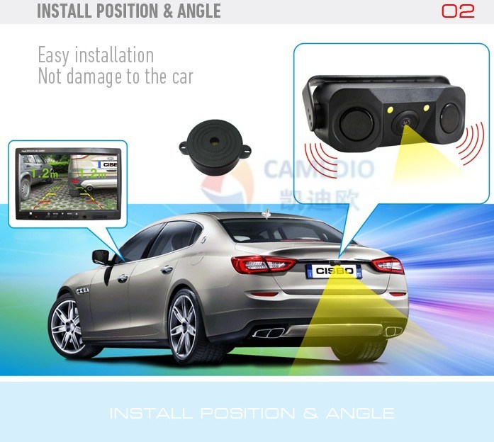 3 in 1 Video Car Parking Sensor Systems