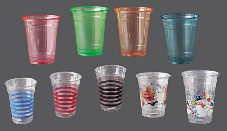 14oz Plastic Crystal Clear Cups for Iced Coffee, Bubble Boba, Smoothie
