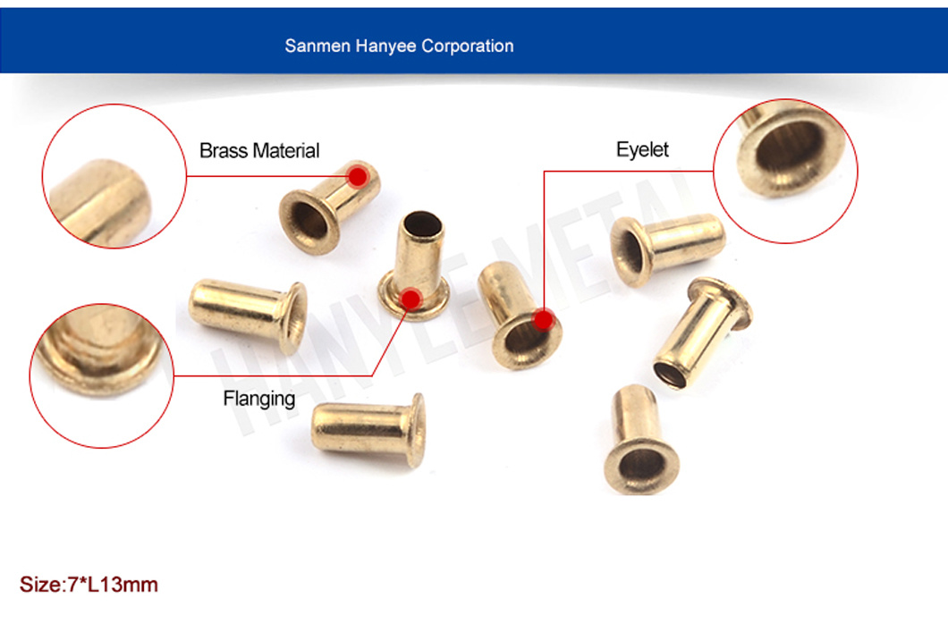 SGS Proved Products Oxid Black Finish Parts Semi-Tubular Rivet