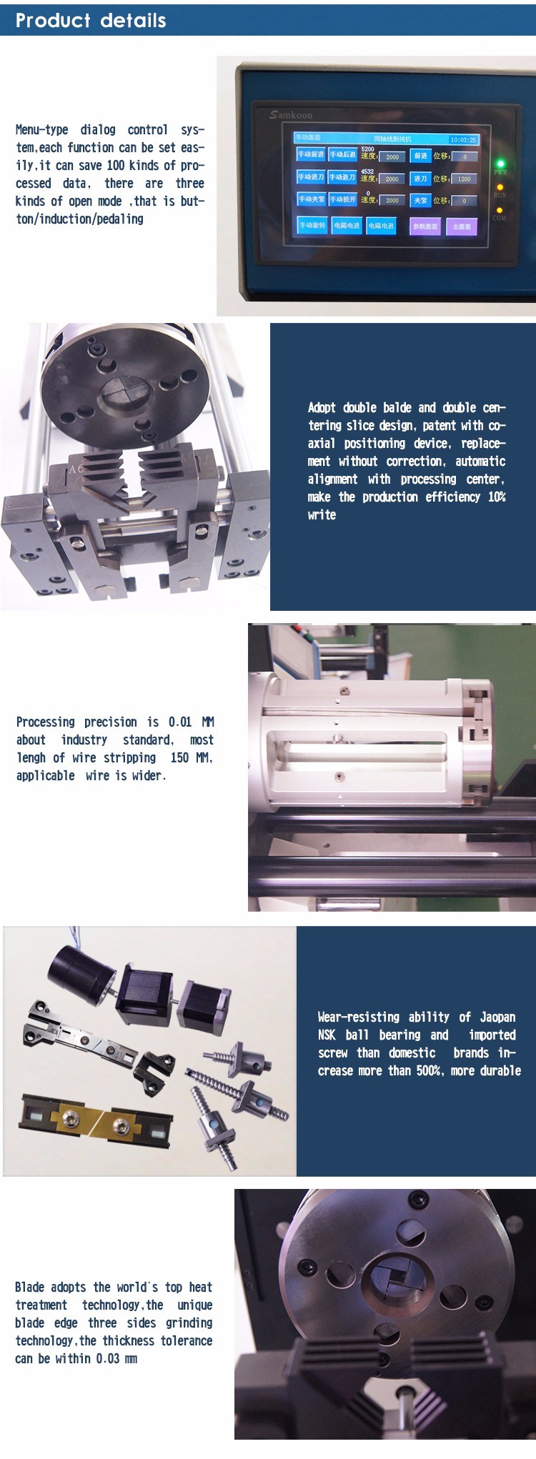 Semi-Automatic Coaxial Cable Wire Stripping Stripper Machine Max. Diameter 30 mm (WG-8230)