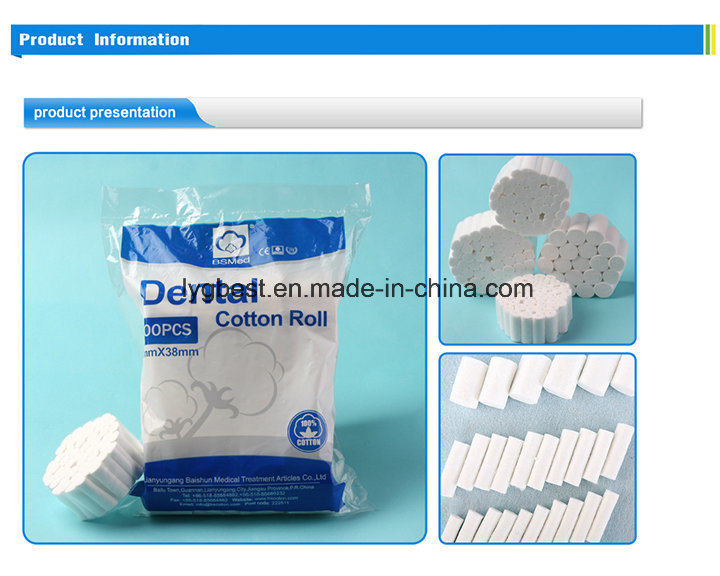 Absorbent Medical Supplies Medicals Products Dental Cotton Roll
