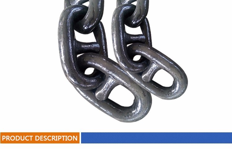 Stud Link Anchor Chains for Marine Use