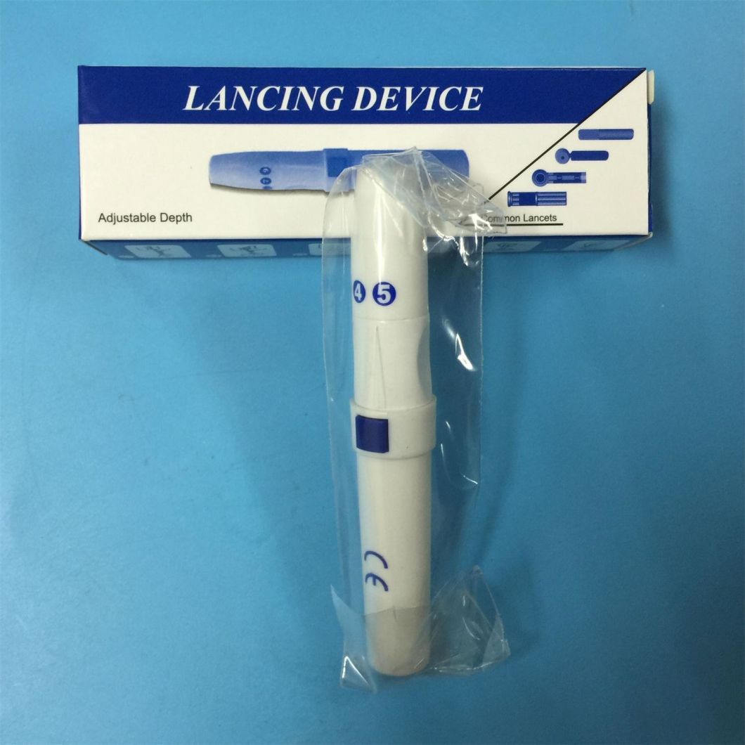 128 Cm Lancing Device for Blood Collection with Adjustable Depth