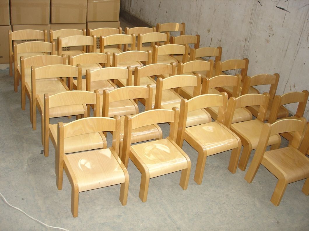 Wooden Chair for Kids with En1729-1 & En1729-2 Certificate Approved (Solid Wood 80515-80517)