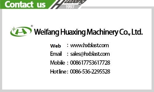 Huaxing ISO 9001 Walking Tractor Cleaning Special Shot Blasting Machine Manufacturer