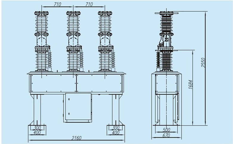 Zw7-40.5 35kv Outdoor Vacuum Circuit Breaker with CT Inside