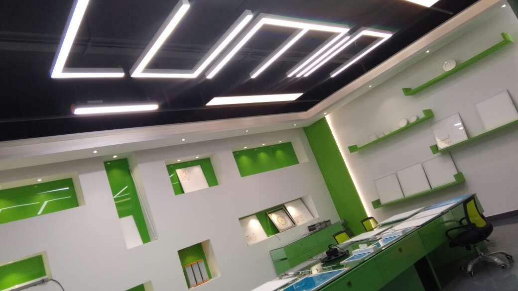 40W 75*75mm Dimmable Pendant LED Linear Trunking Light