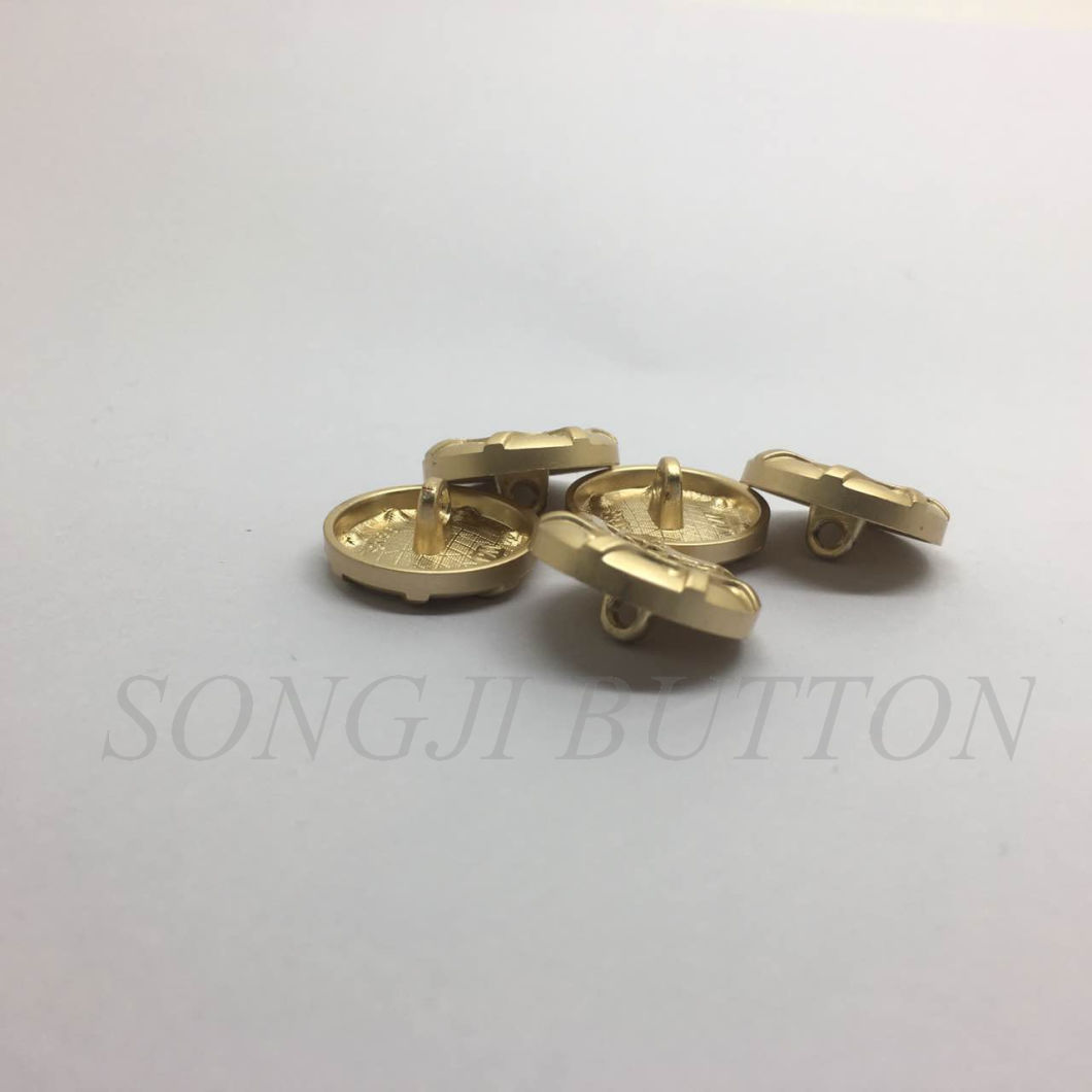 Honeycomb Logo Metal Zinc Alloy Sewing Shank Button for Coat