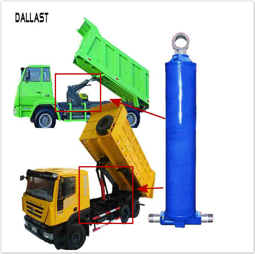 Dump Trailer Underbody Double Acting Hydraulic Hoist Oil Cylinder