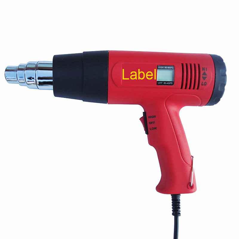 1600W Hot Air Heat Gun Dual Temperature Paint Stripper DIY Tool + 4 Nozzle