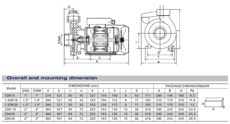 AC Electric Water Pump with Pressure Tank