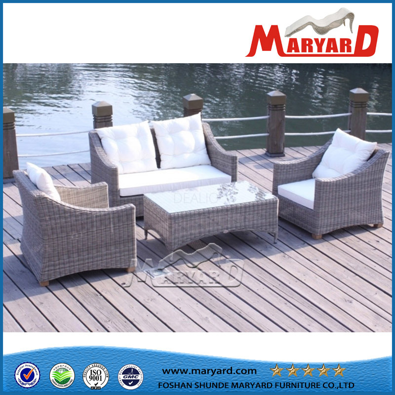 Round Rattan Furniture Garden Sofa