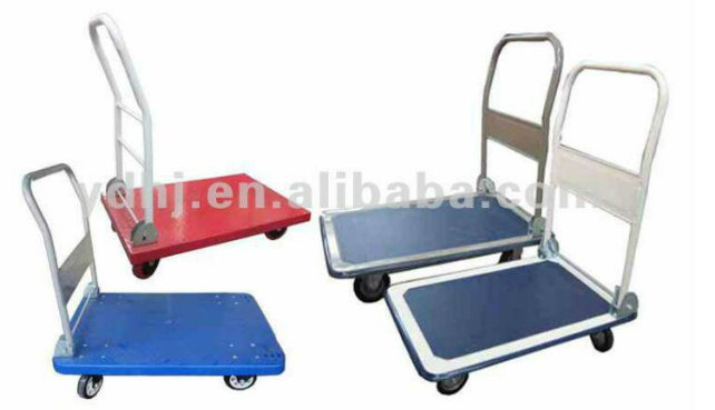 Yuanda Warehouse Used Platform Trolley Stock Goods Hand Truck