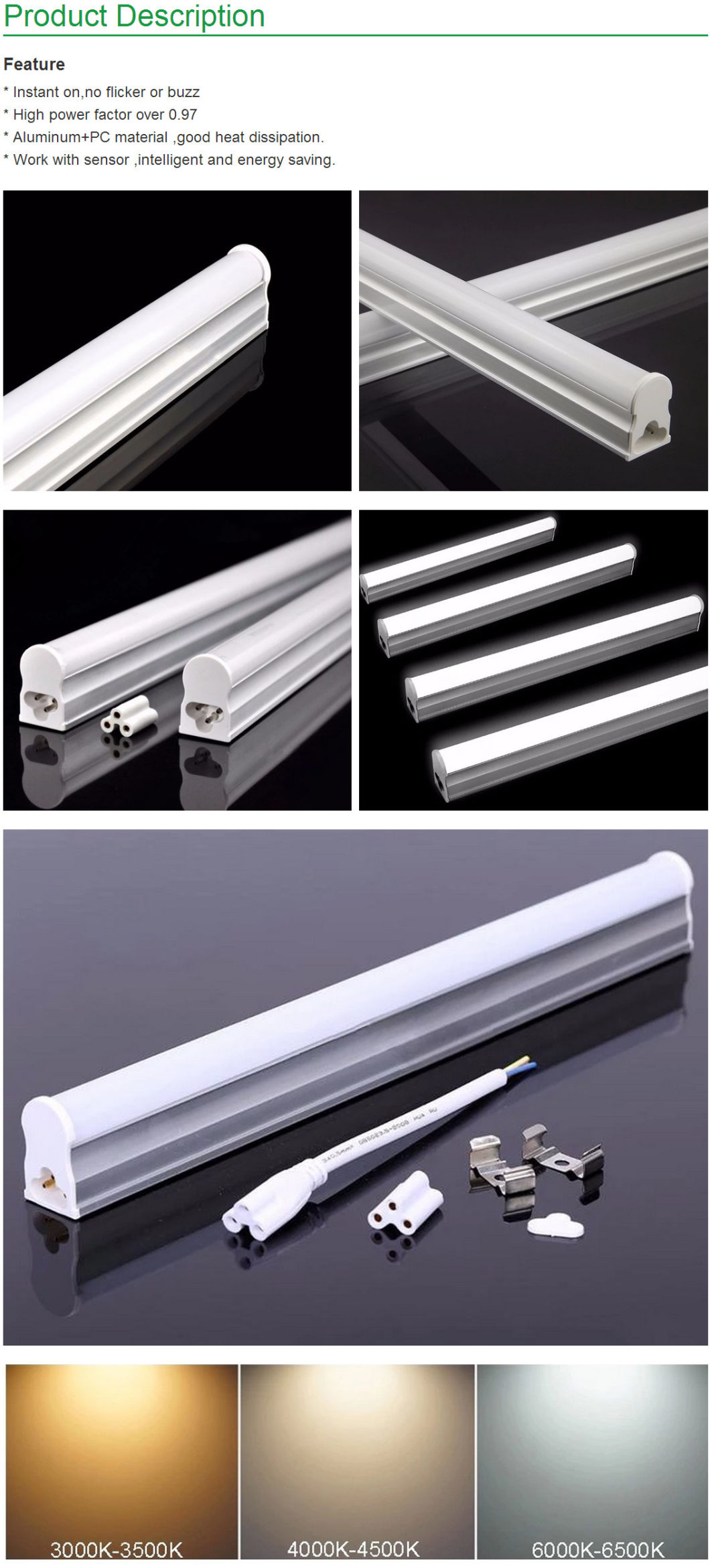 T8 LED Fixture Tube Light 600mm 1200mm LED T8 Fixtures