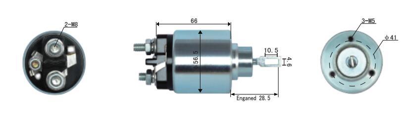 New Tractor Engine Parts Valve Solenoid for Starter Solenoid Switch