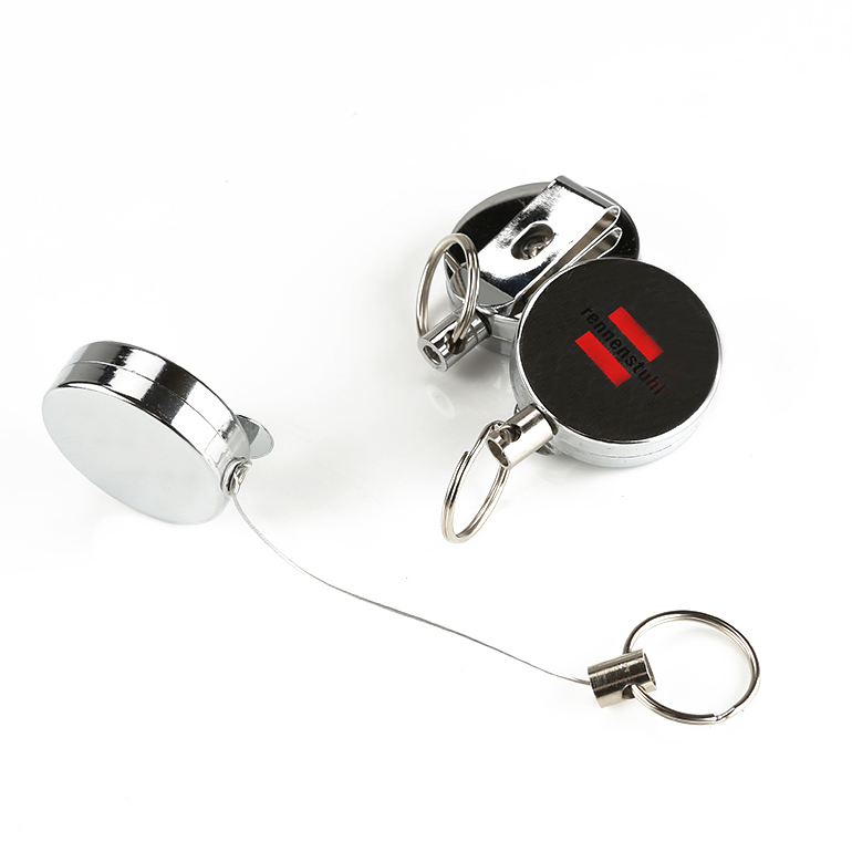 Promotional Yoyo Metal Round ID Retractable Badge Reel (RT-004)