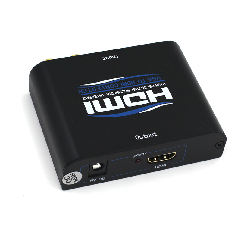 Newest VGA +R/L Audio to HDMI Converter