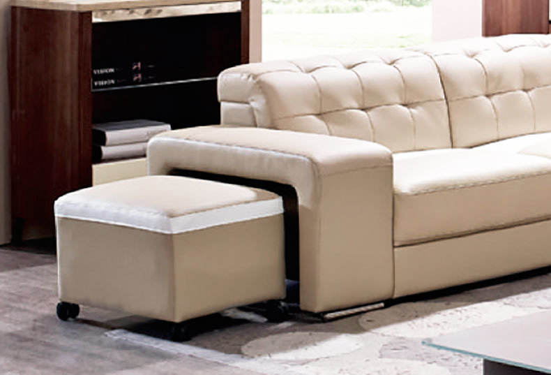 766 Modern Leather Comfortable Sectional Sofa