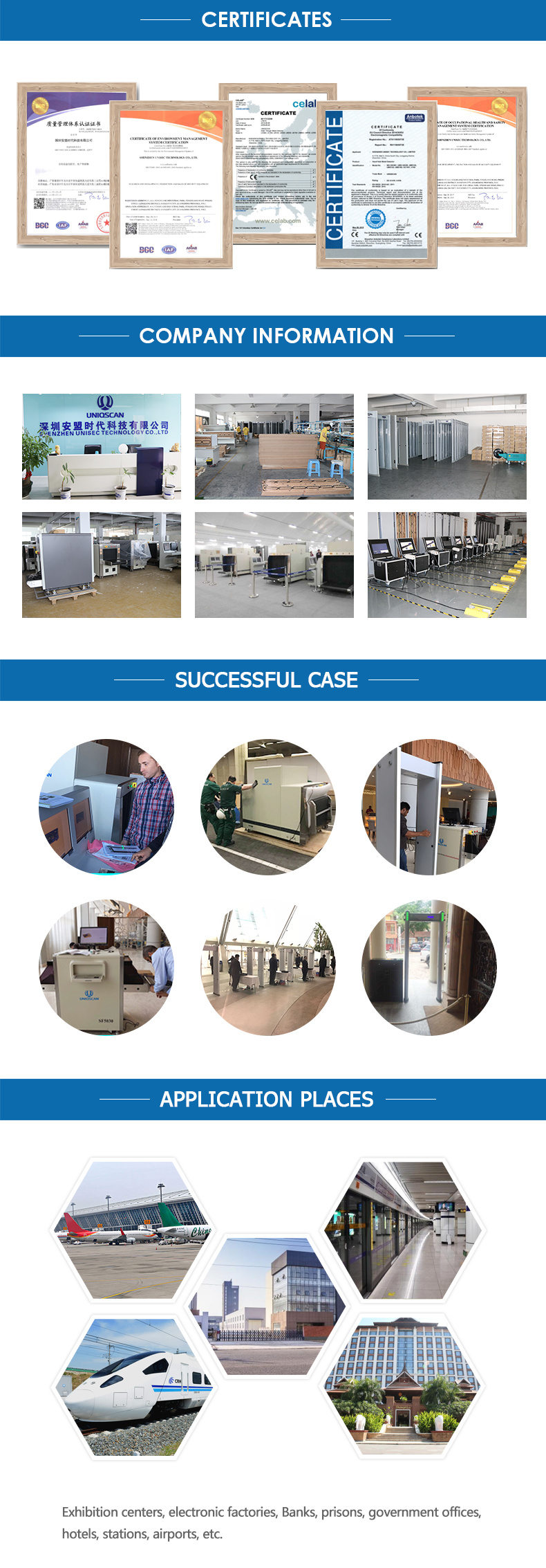 X-ray Luggage Scanner for Customs Used (Tunnel size 1000*1000mm)