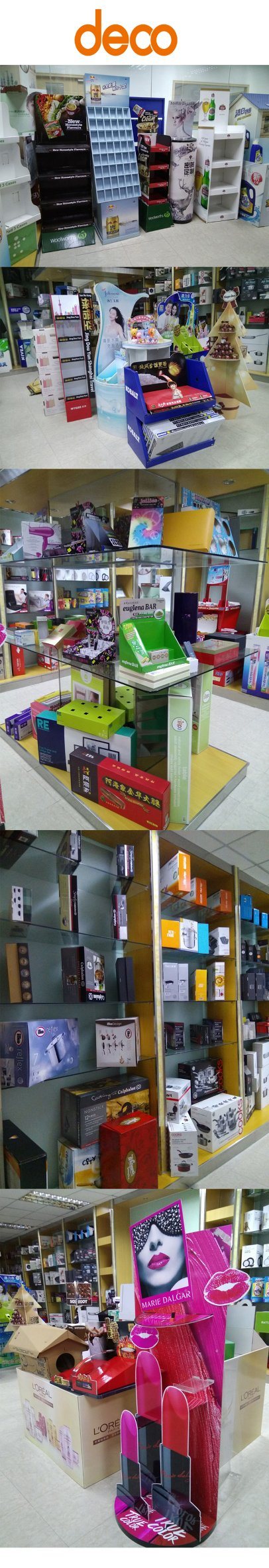 Pop Display Stand Advertising Equipment Paper Display for Promotion