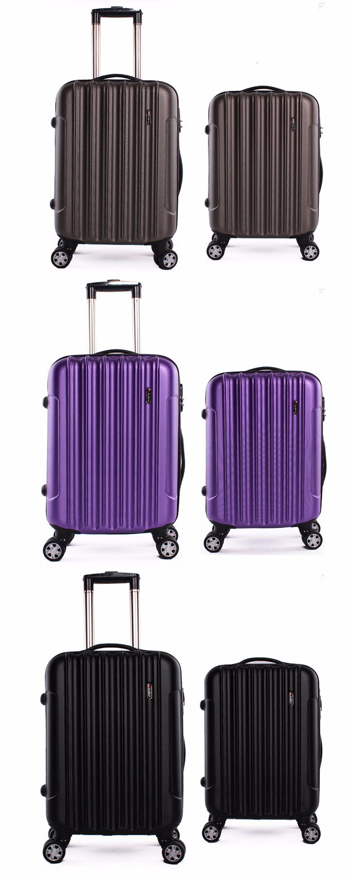 20 24 28inch Sets ABS Carry-on Travel Trolley Luggage