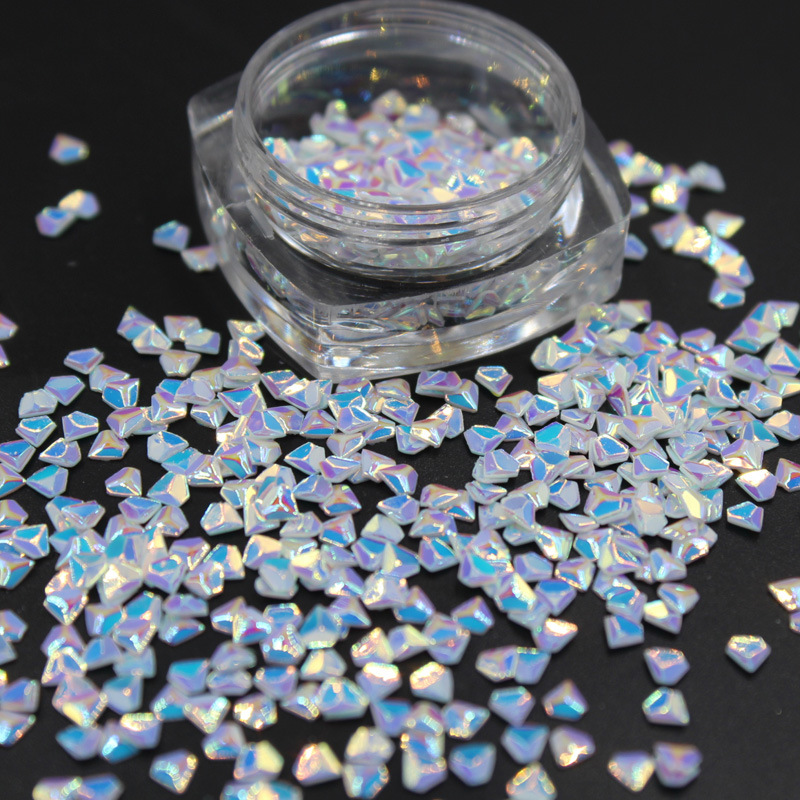 3D Diamond Shape Holographic Bulk Glitter Flakes Decoration