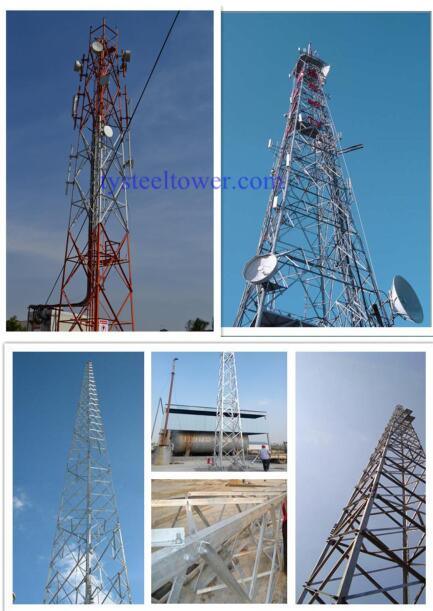 Angle Steel Antenna Tower GSM Tower Telecom Communication Self Supporting Tower
