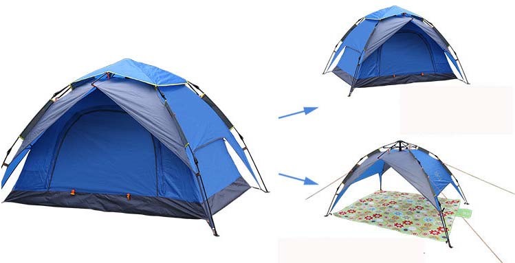 Double Layer Easy Handle Outdoor Camping Tents Beach Tents