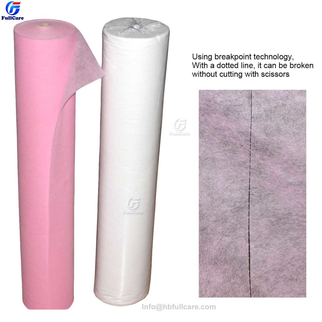 Disposable Medical Hospital Surgeon Surgical Dental Sterile Waterproof Hygiene Nonwoven /SMS/PP+PE/Paper Table Exam Bed Sheet Roll