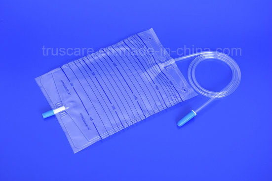 Disposable Medical Urine Drainage Bag with Push-Pull Valve
