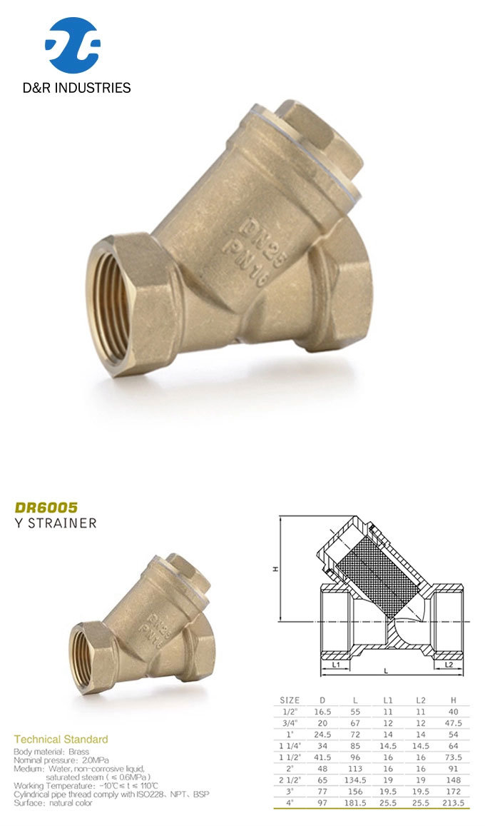 Brass Y Type Strainer High Quality