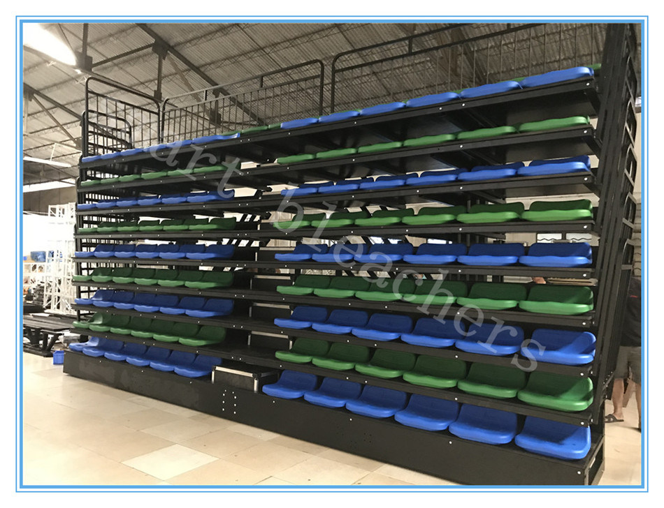 Indoor Outdoor Gym Bleachers, Retractable Stadium Bleacher Seats
