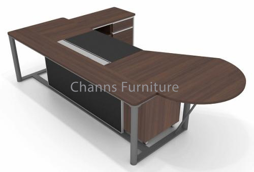 New Design Executive Desk L Shape Office Table with Extension Coffee Desk (CAS-ED31451)